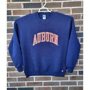 Vintage Auburn University Sweatshirt Mens XL Russel Athletic 90s Made In USA
